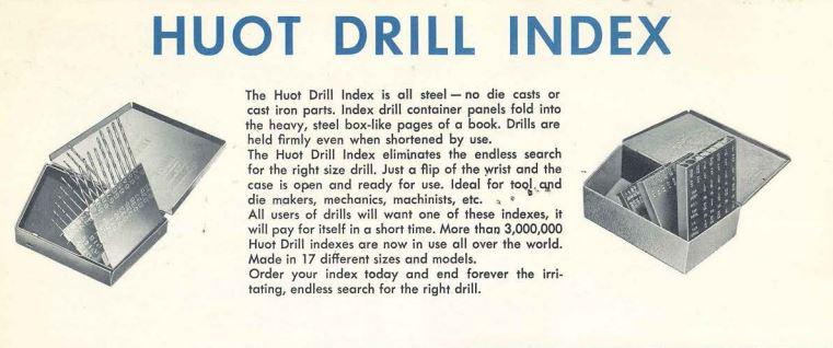 drill index old huot catalog